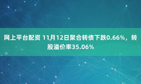 网上平台配资 11月12日聚合转债下跌0.66%，转股溢价率35.06%